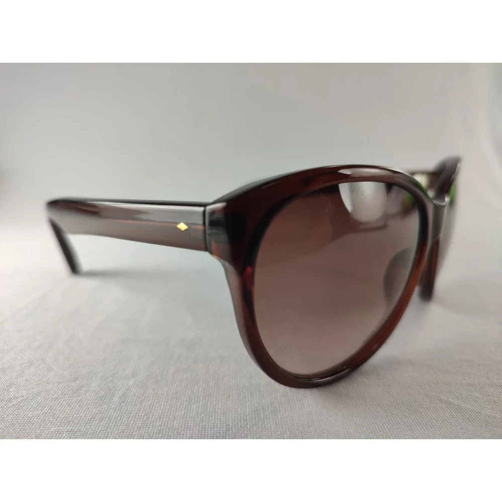 Fossil FW124 Brown Translucent Oversized Sunglasses Women's Butterfly 58-15-142